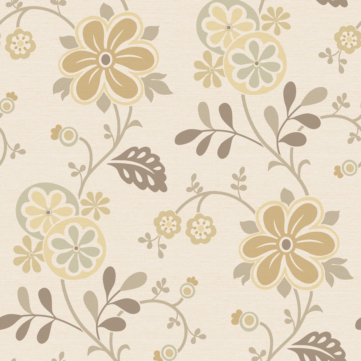 Beacon House 2535-20679 Amelie Beige Modern Floral Trail Wallpaper
