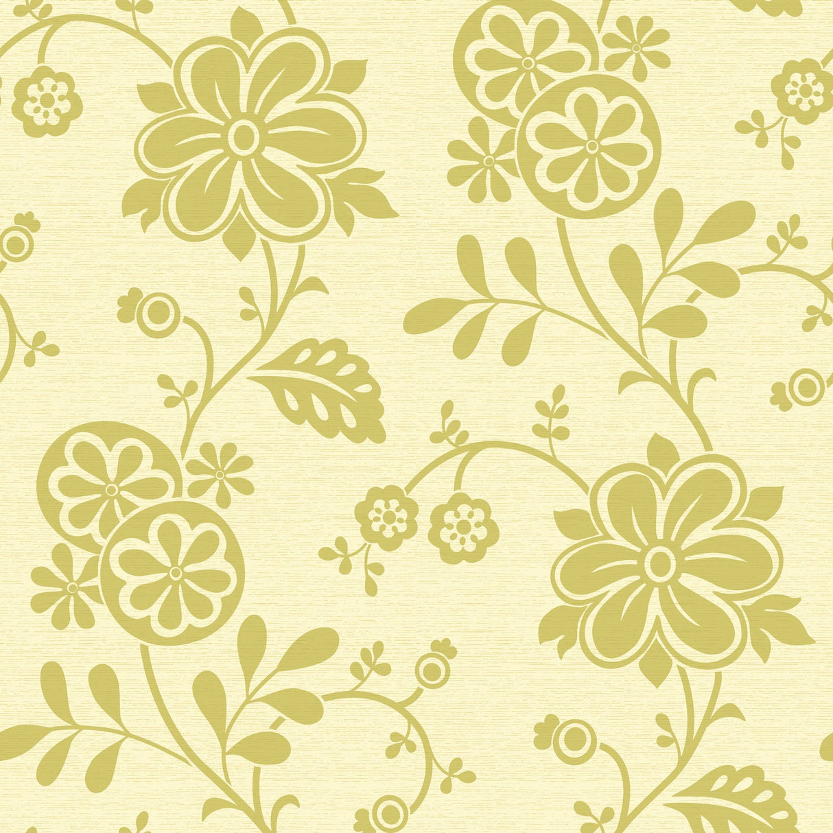 Beacon House 2535-20681 Amelie Green Modern Floral Trail Wallpaper