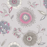 Beacon House 2535-20685 Maisie Blue Floral Burst Wallpaper