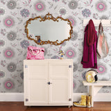 Beacon House 2535-20685 Maisie Blue Floral Burst Wallpaper