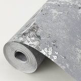 Brewster 2904-00306 Misty Charcoal Distressed Dandelion Wallpaper