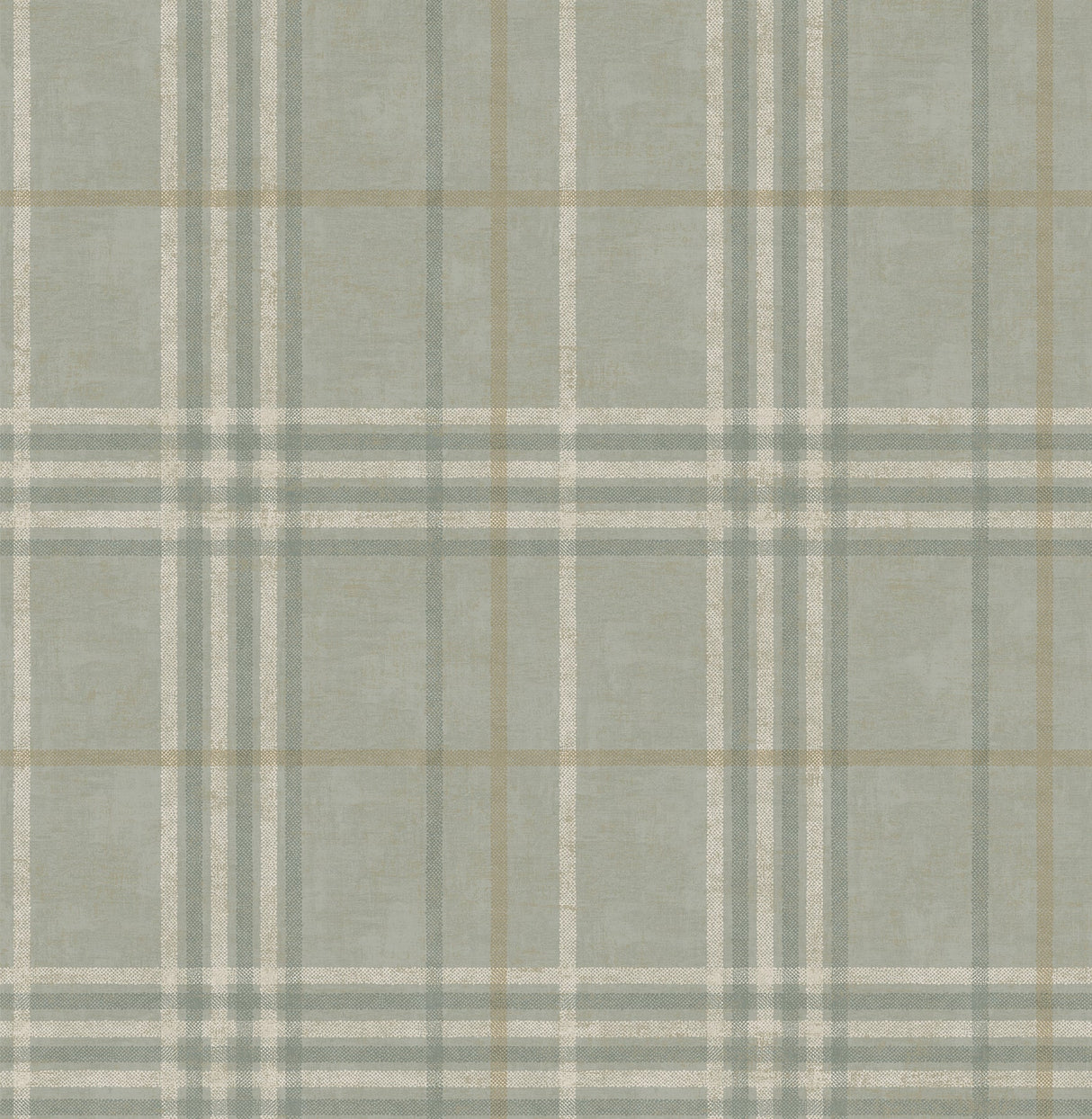 Chesapeake 3114-003316 Rockefeller Sage Plaid Wallpaper