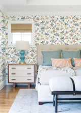 Chesapeake 3122-10801 Jinjur Multicolor Bird Trail Wallpaper