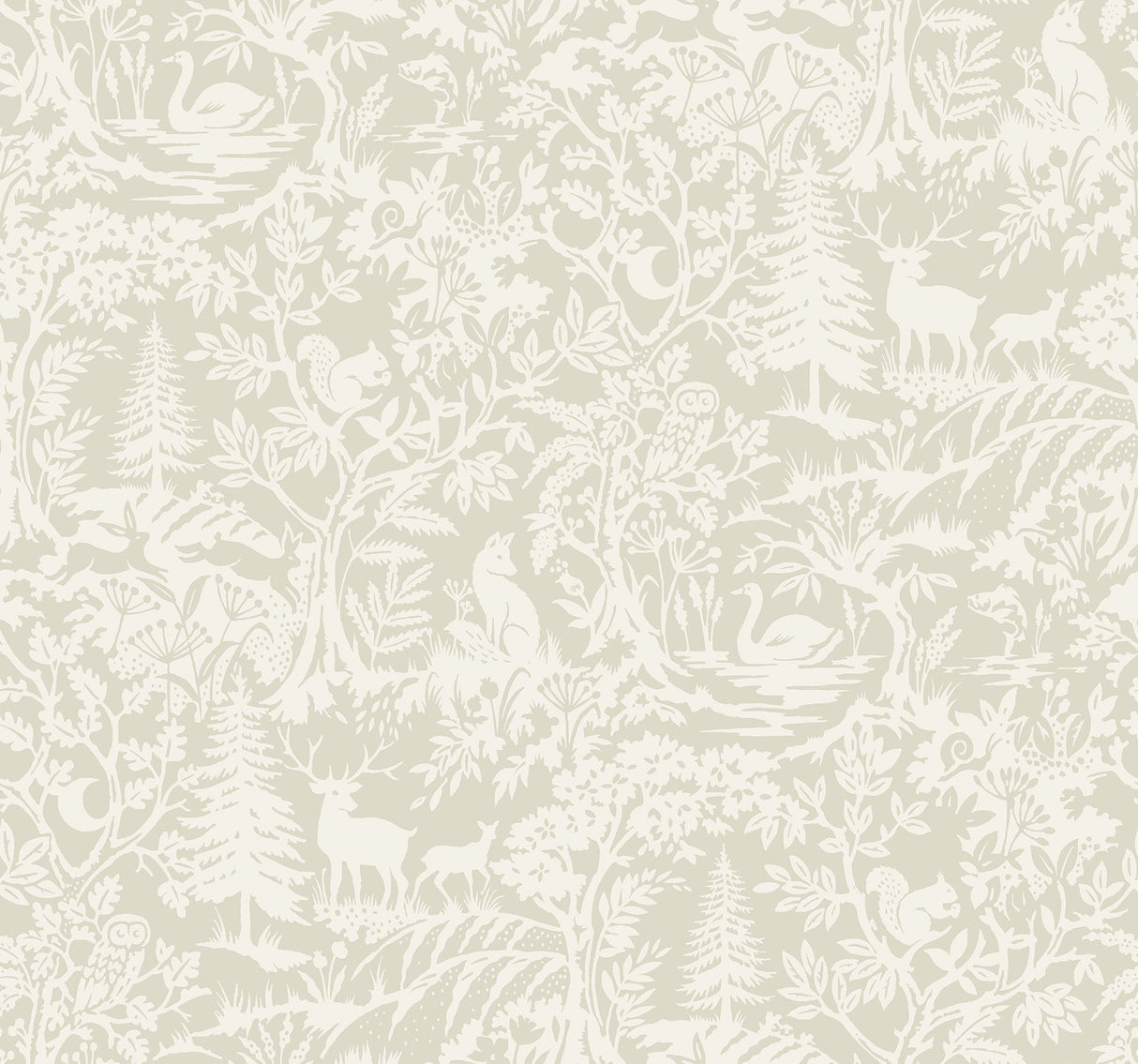 Chesapeake 3125-72325 Alrick Taupe Forest Venture Wallpaper