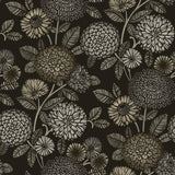 Chesapeake 3125-72327 Zalipie Black Floral Trail Wallpaper