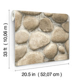 Chesapeake 4142-72612 Root Rock Beige Wallpaper - Eade's Wallpaper