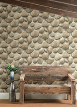 Chesapeake 4142-72612 Root Rock Beige Wallpaper - Eade's Wallpaper