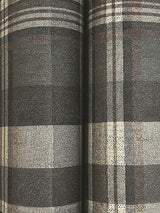 Chesapeake 4142-72632 Dutton Plaid Charcoal Wallpaper - Eade's Wallpaper