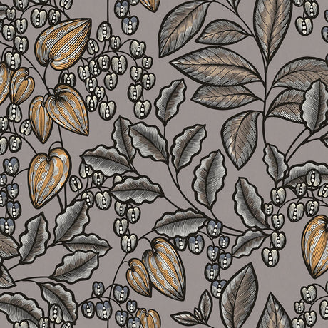 Eade’s Leif Grey Vine Trail Wallpaper Grey