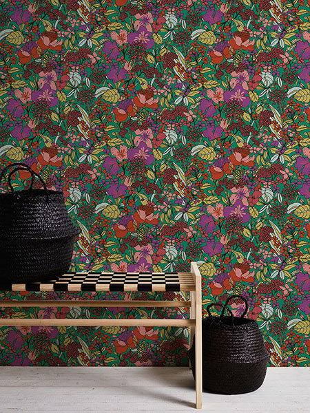 Eade’s Zetta Multicolor Floral Riot Wallpaper Multicolor