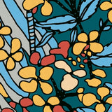 Eade’s Zetta Blue Floral Riot Wallpaper Blue