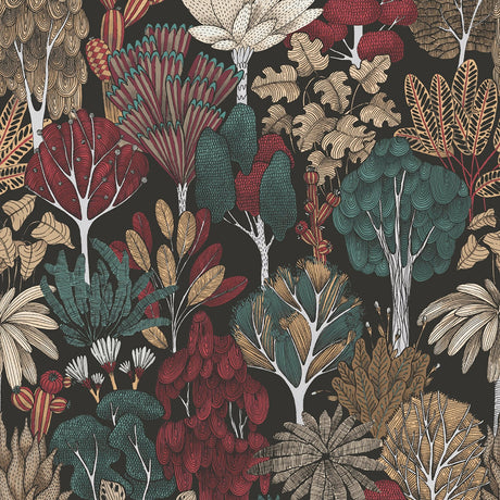 Eade’s Idris Black Forest Wallpaper Black