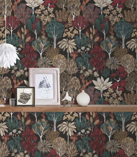 Eade’s Idris Black Forest Wallpaper Black