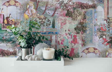 Eade’s Fenmore Light Blue Indian Safari Wallpaper Light Blue