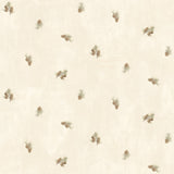 Chesapeake BBC49465 Welsh Cream Pinecone Toss Wallpaper Wallpaper