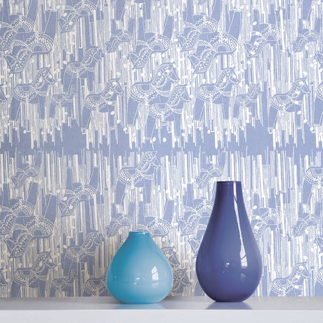 Sandudd SD5425-2 Dala Blue Horse Wallpaper