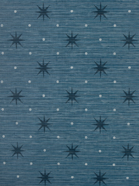 Scalamandre WHN000644002 NAVY BIG TRIXIE WALLPAPER - Eade's Wallpaper