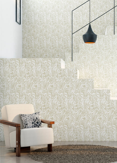 Ohpopsi WLD53134W Davy Taupe Zebra Wallpaper